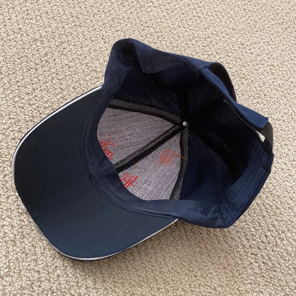 Great Wall of China Baseball Hat Cap Velcro Strap Navy Blue Unisex One Size